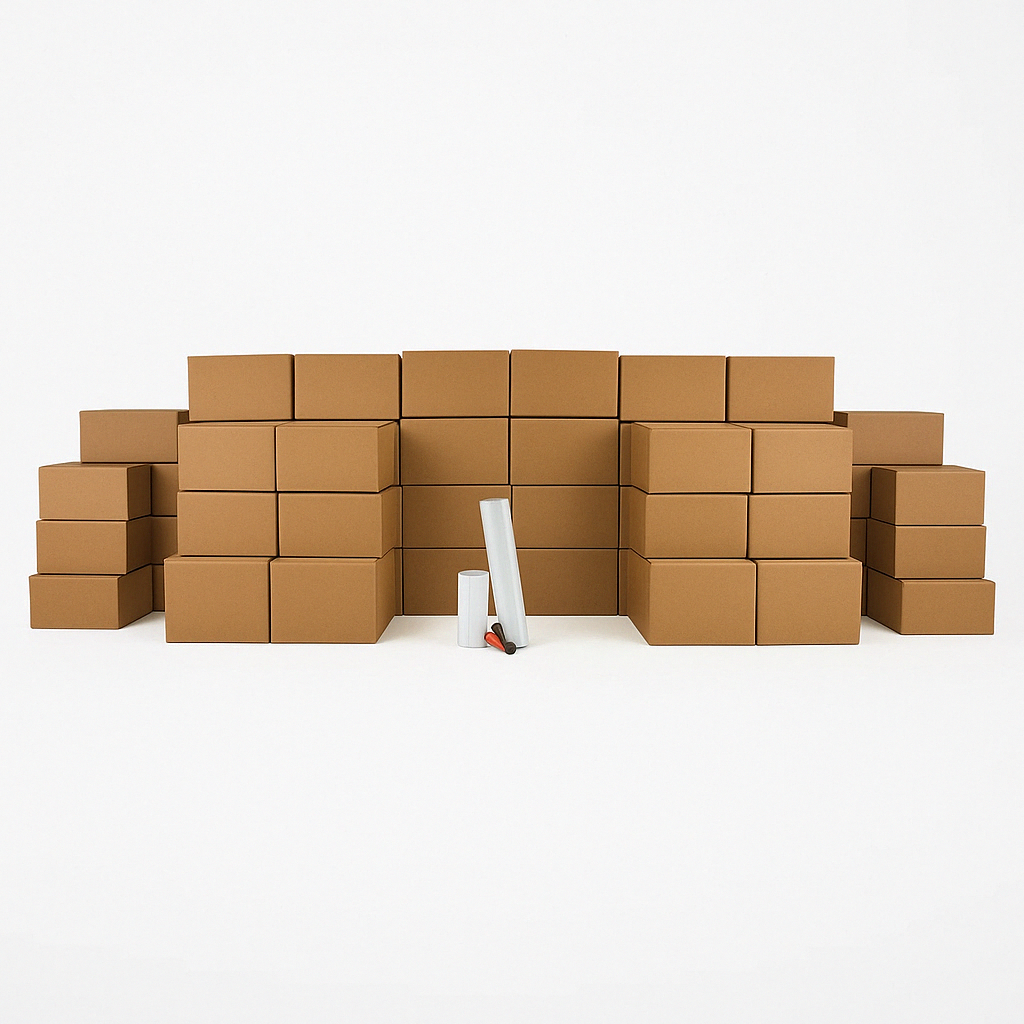 5-6 Room Basic Moving Boxes Kit