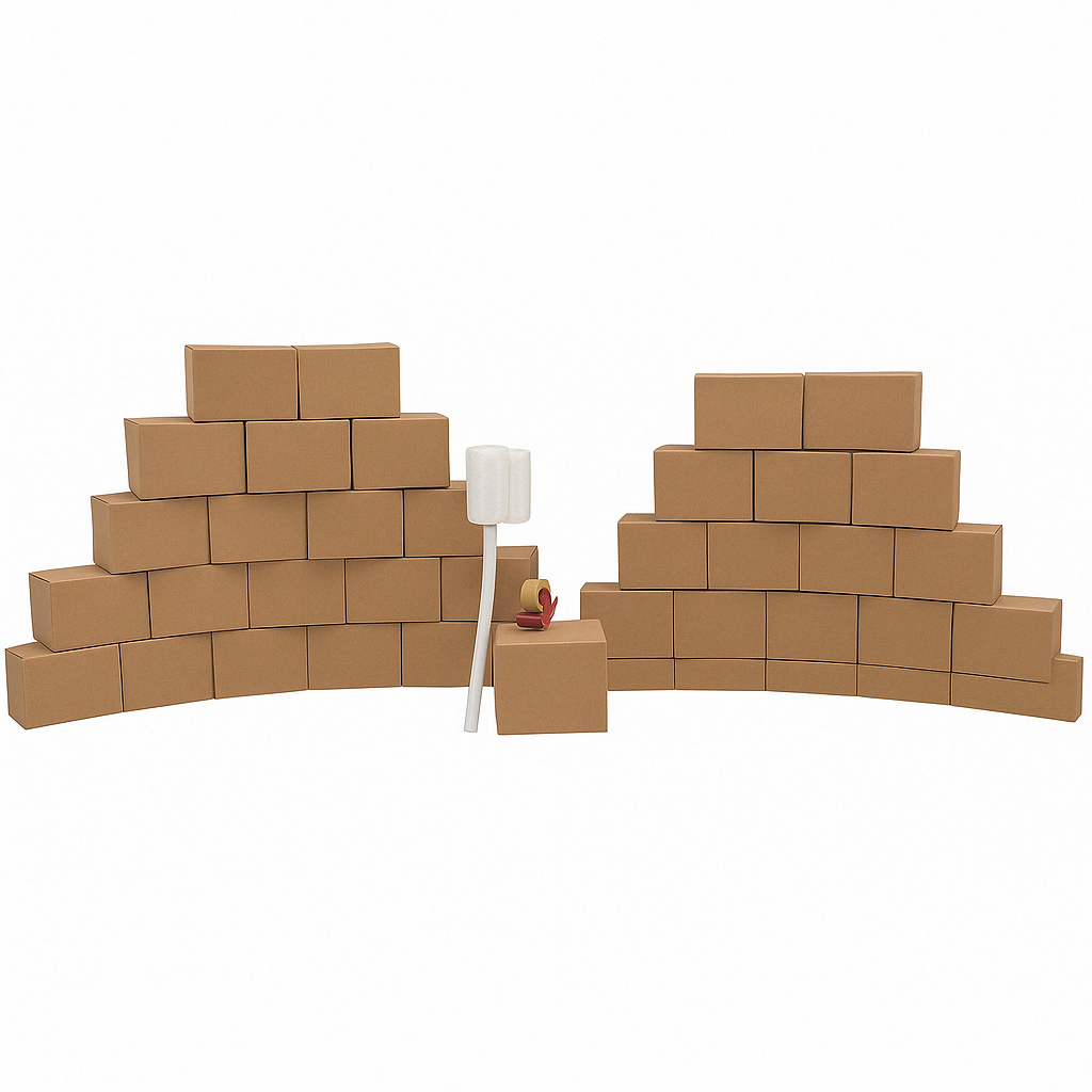 2-3 Room Basic Moving Boxes Kit